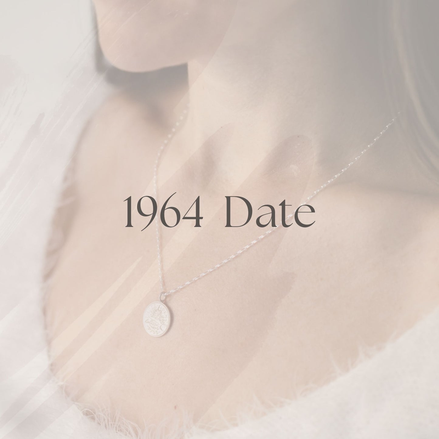 1964 Sixpence Necklace - April Birthstone