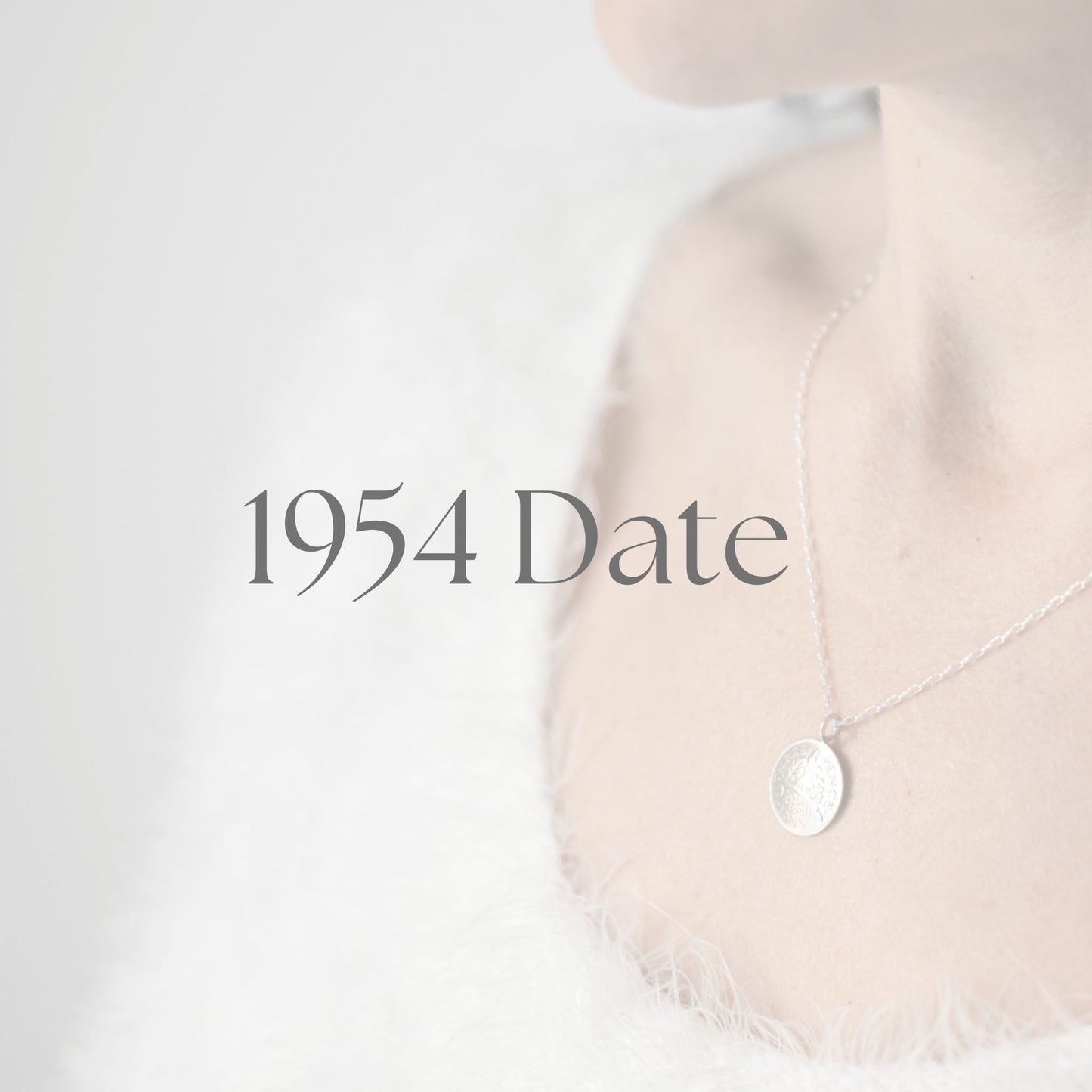 1954 Sixpence Necklace - April Birthstone