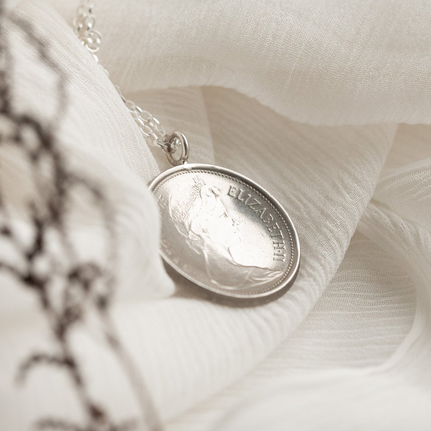 1975 British Proof Coin Necklace