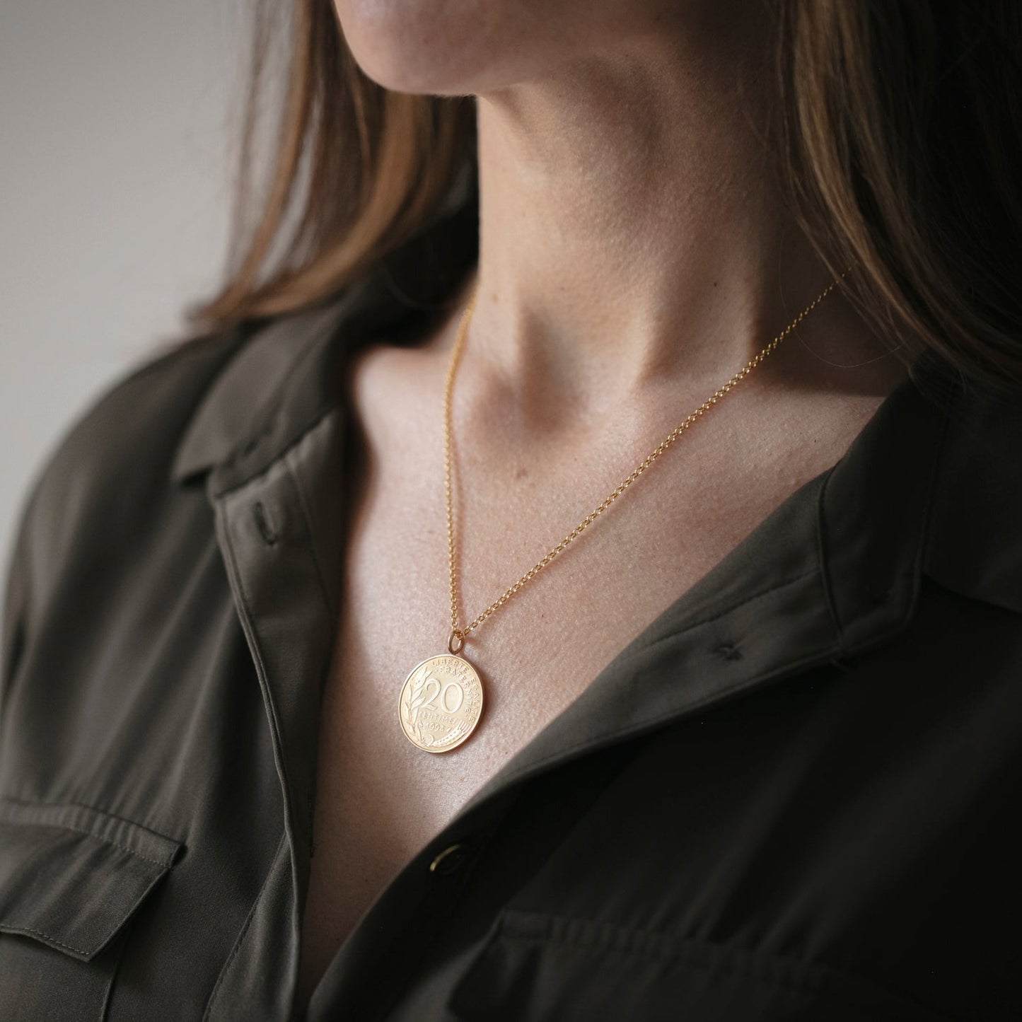 1984 French Coin Necklace - 40th Birthday