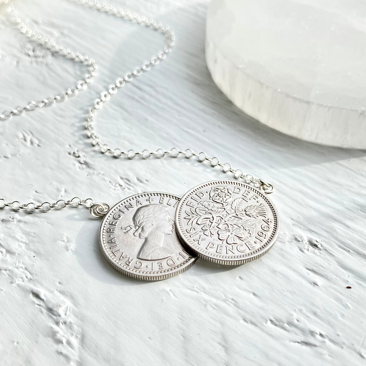 1964 Double Sixpence Necklace - 60th Birthday