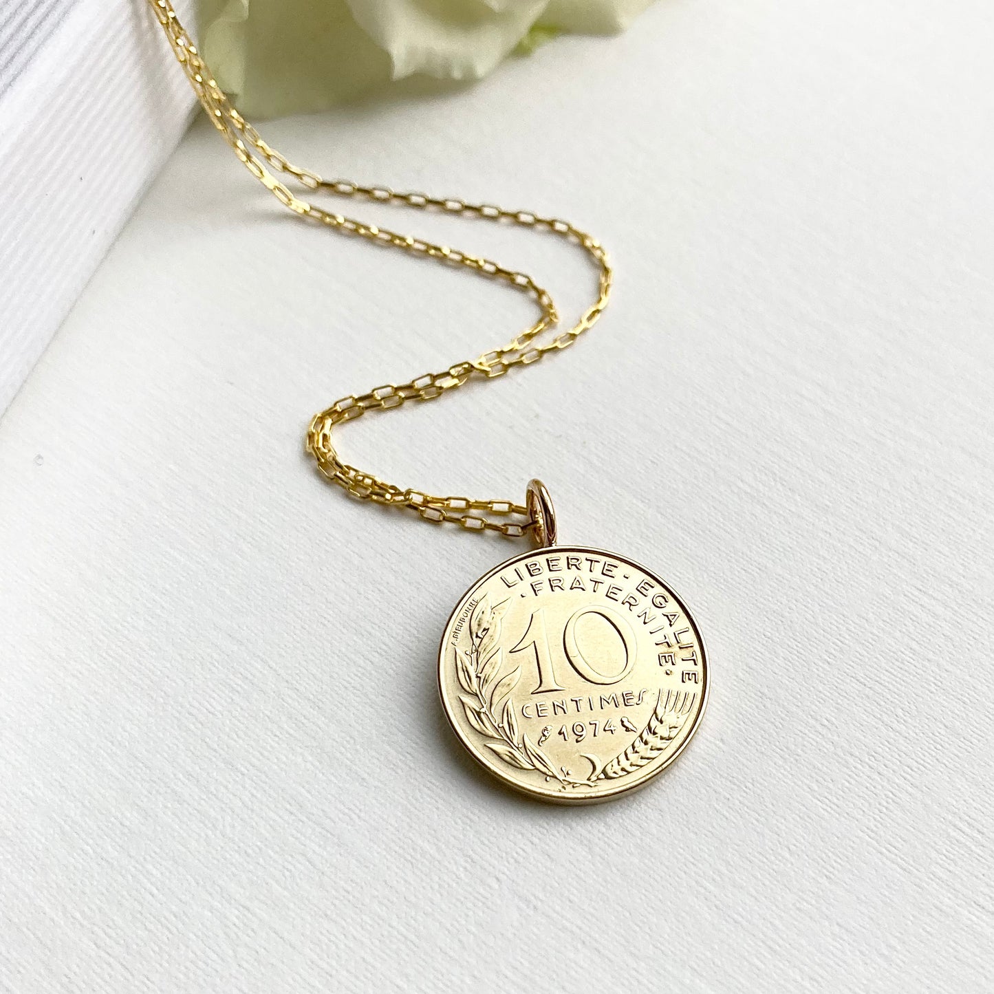 1974 French Midi 50th Coin Necklace