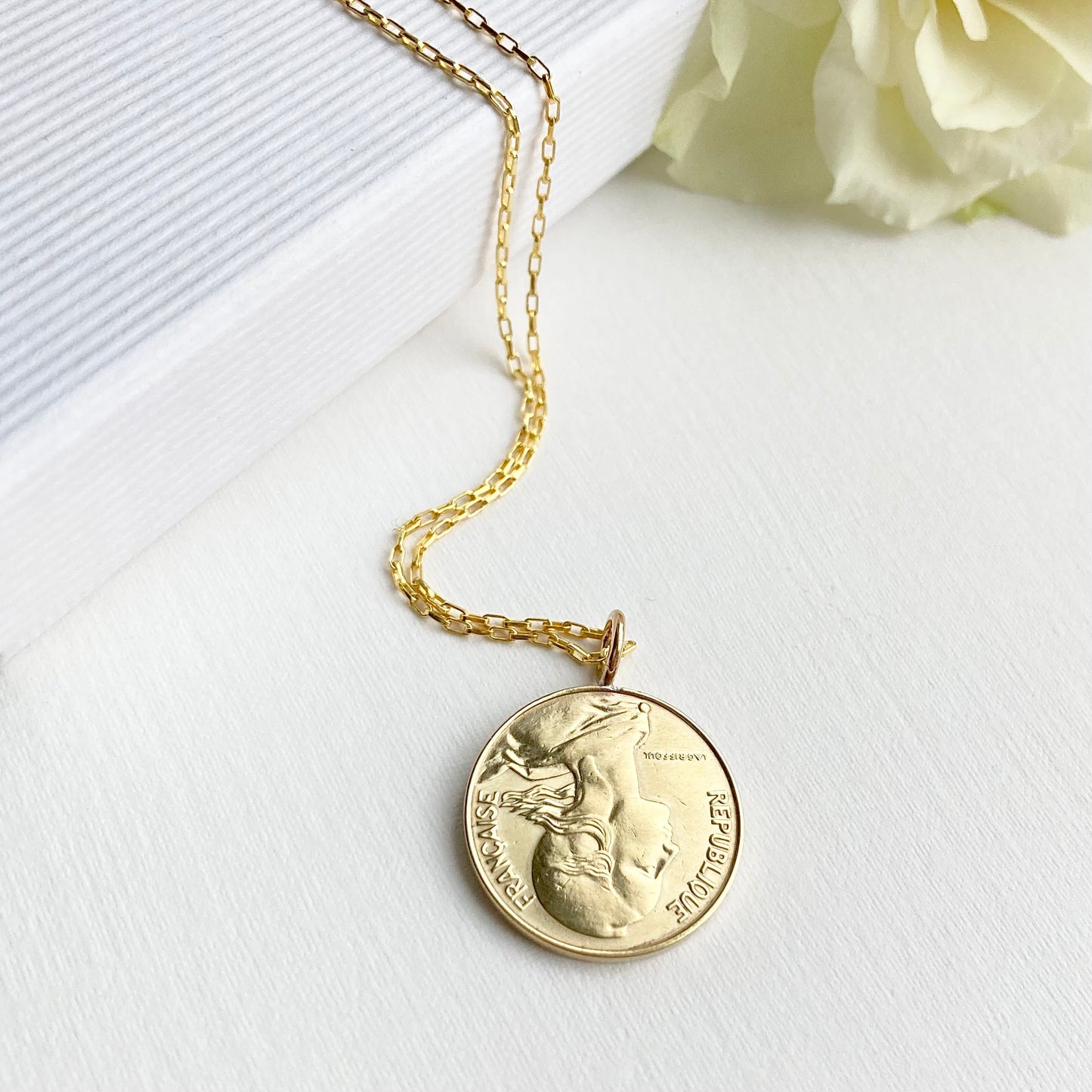 1974 French Midi 50th Coin Necklace