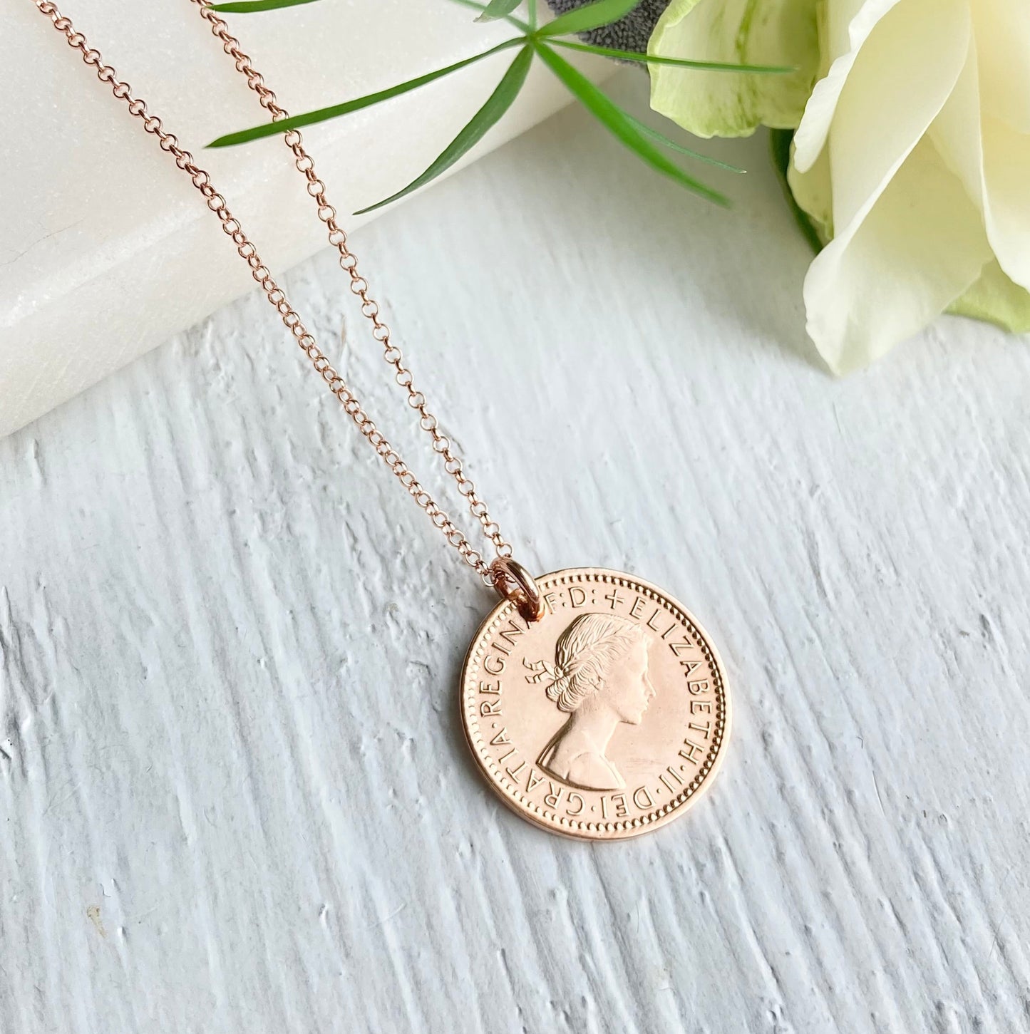 1954 Wren Farthing Necklace
