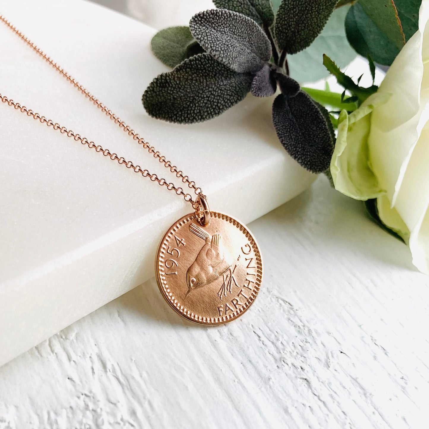 1954 Wren Farthing Necklace