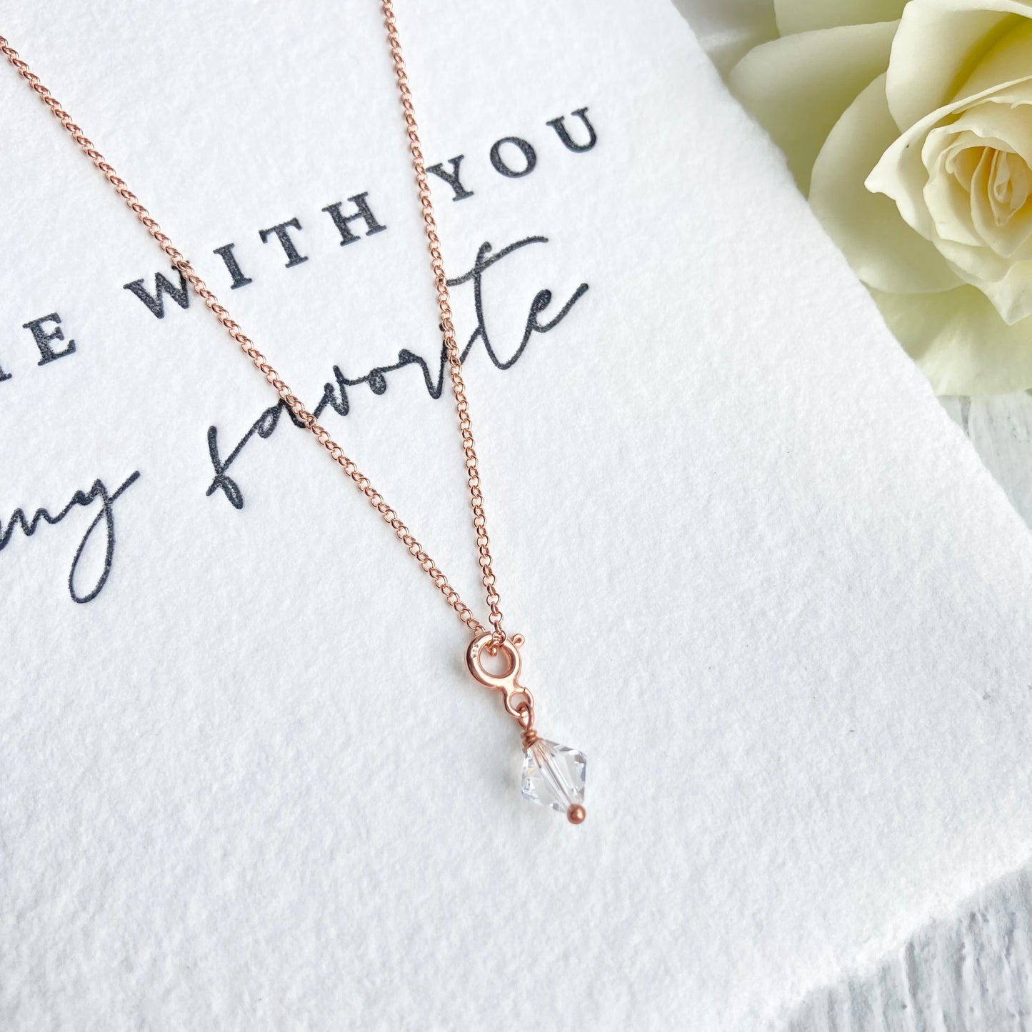 Birthstone charms by Prenoa - April birthstone