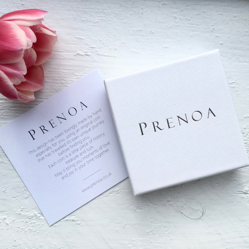 1921 Bee Coin Necklace - Antique