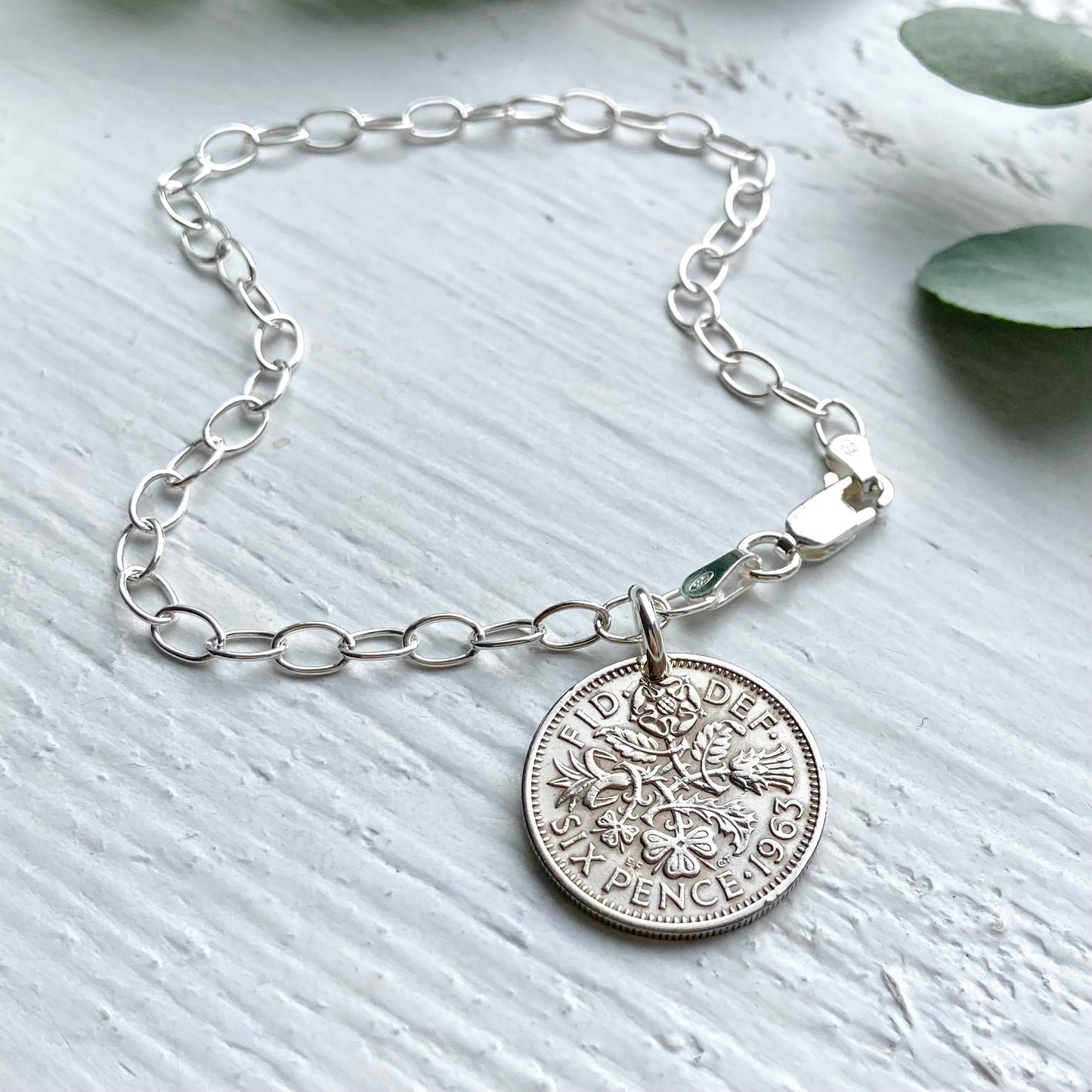 The Christmas QEII Sixpence Bracelet