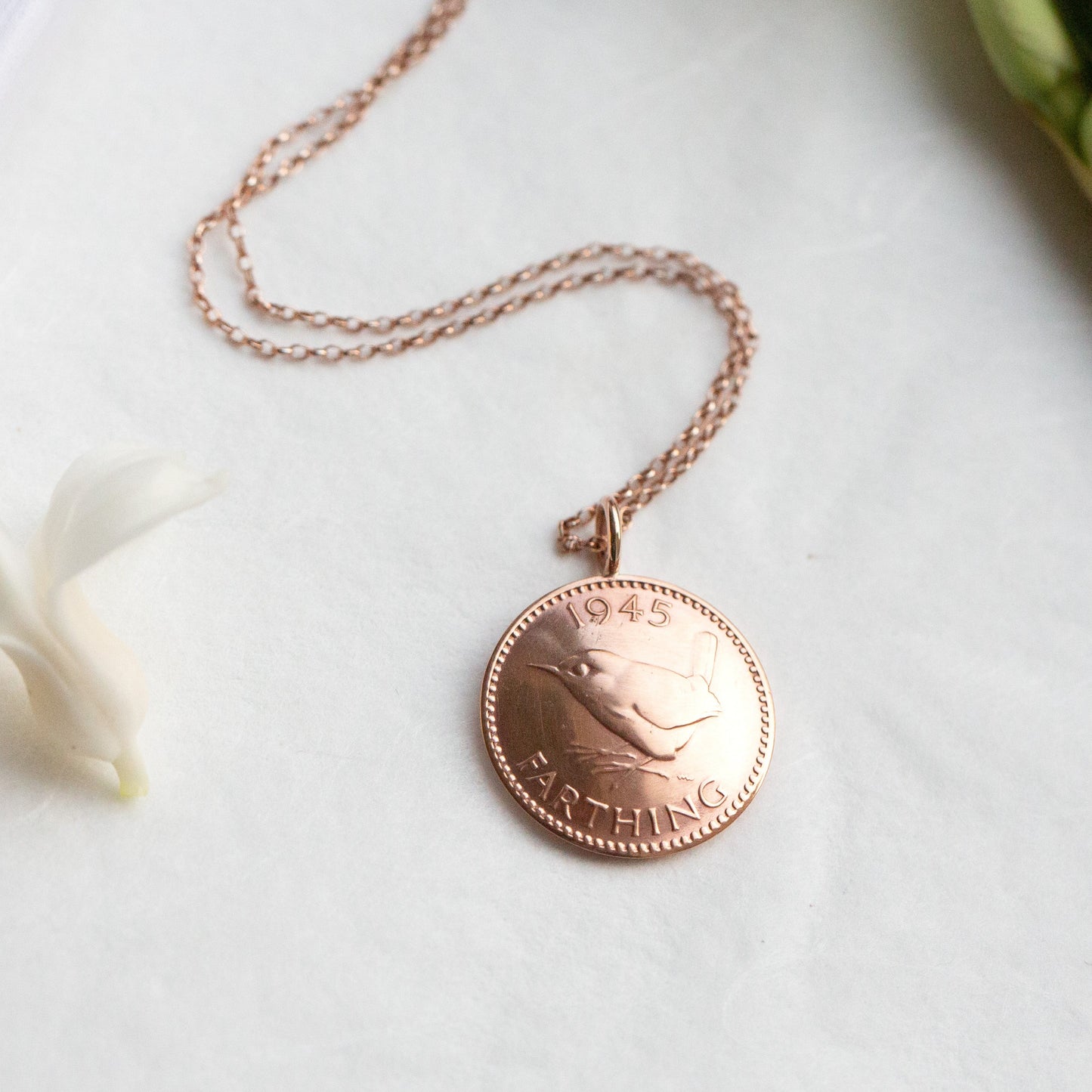 Farthing Domed Coin Pendant