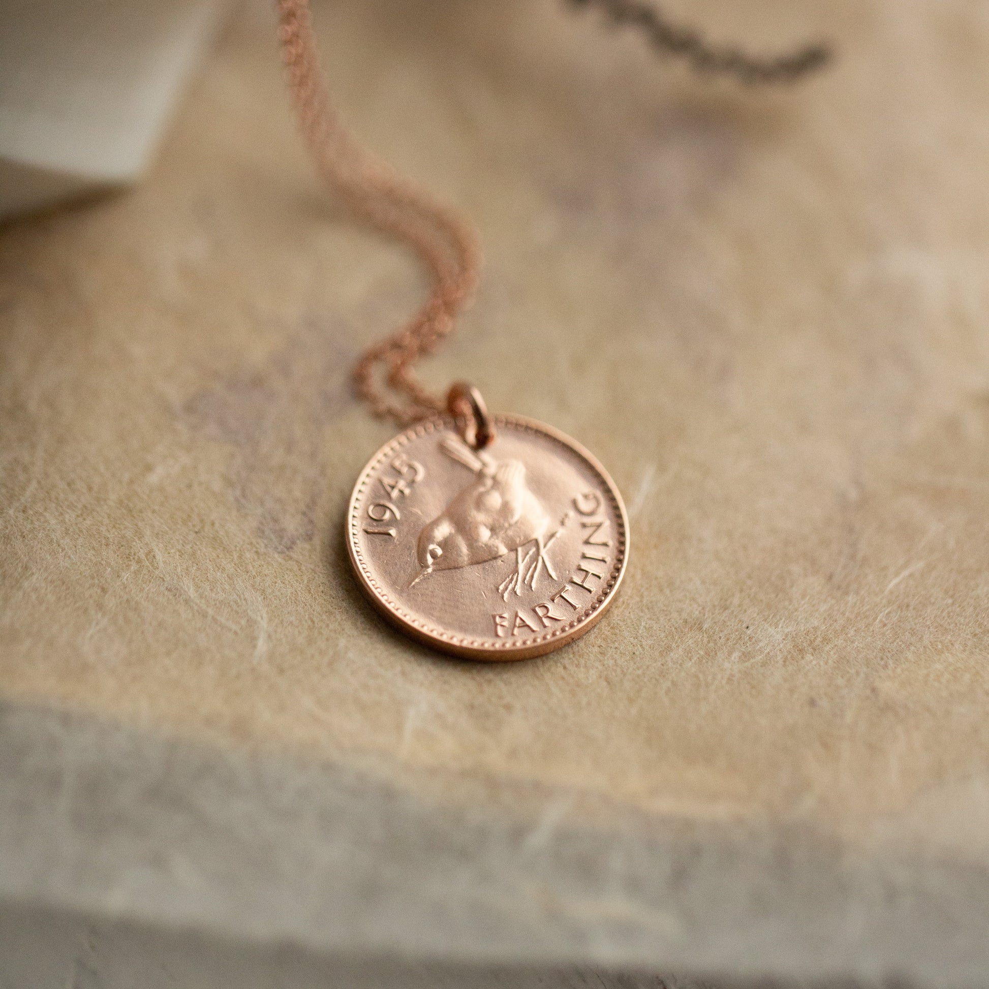 Bronze coin necklace, gift for her, Jenny wren necklace.