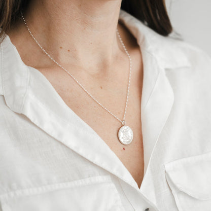 1945 sixpence necklace for 80th birthday with birthstone and pearl