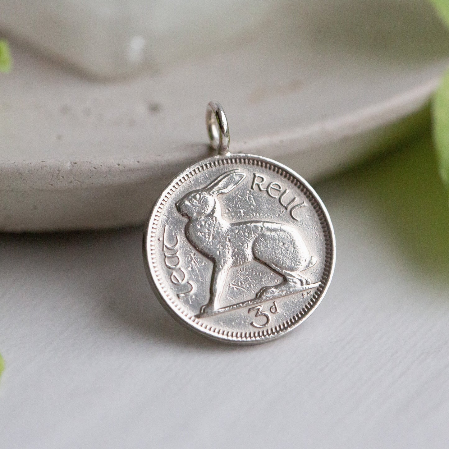 Irish coin pendant, 1965 silver coin, 60th gifts for men and women.