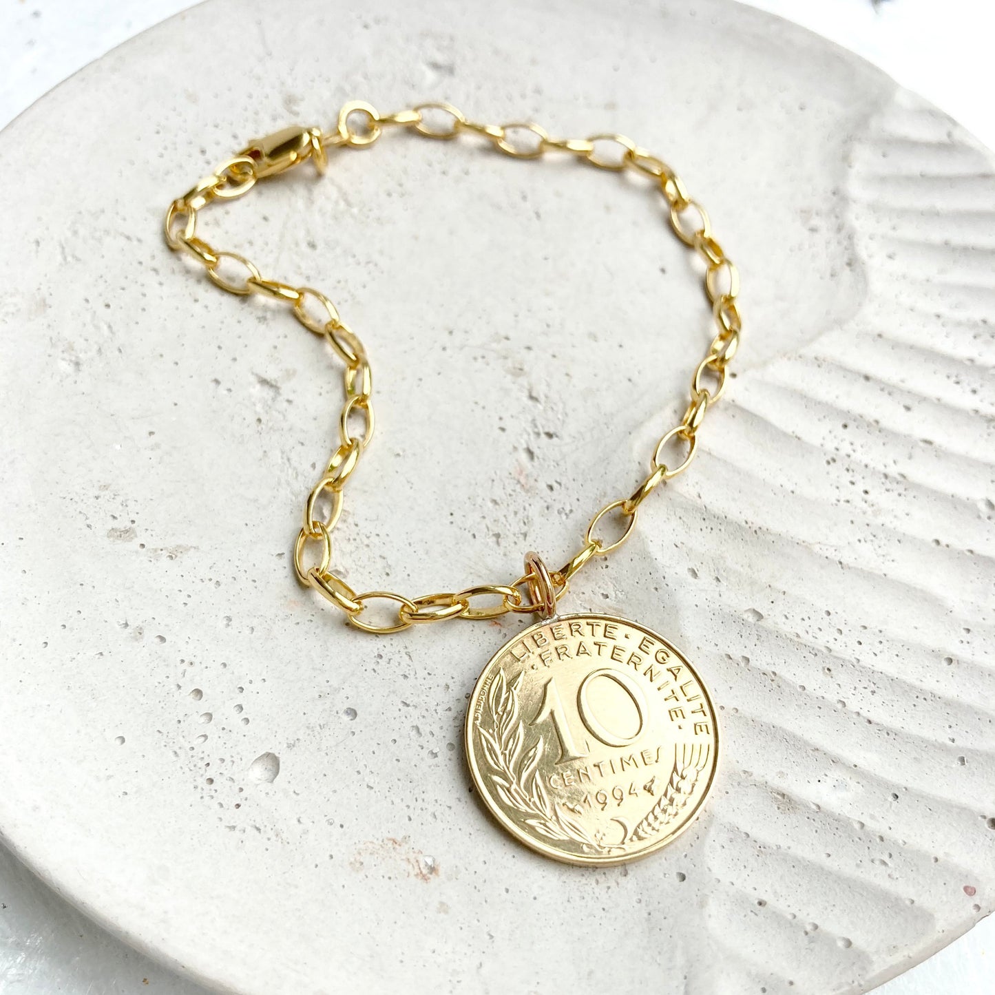 1994 French Coin Bracelet