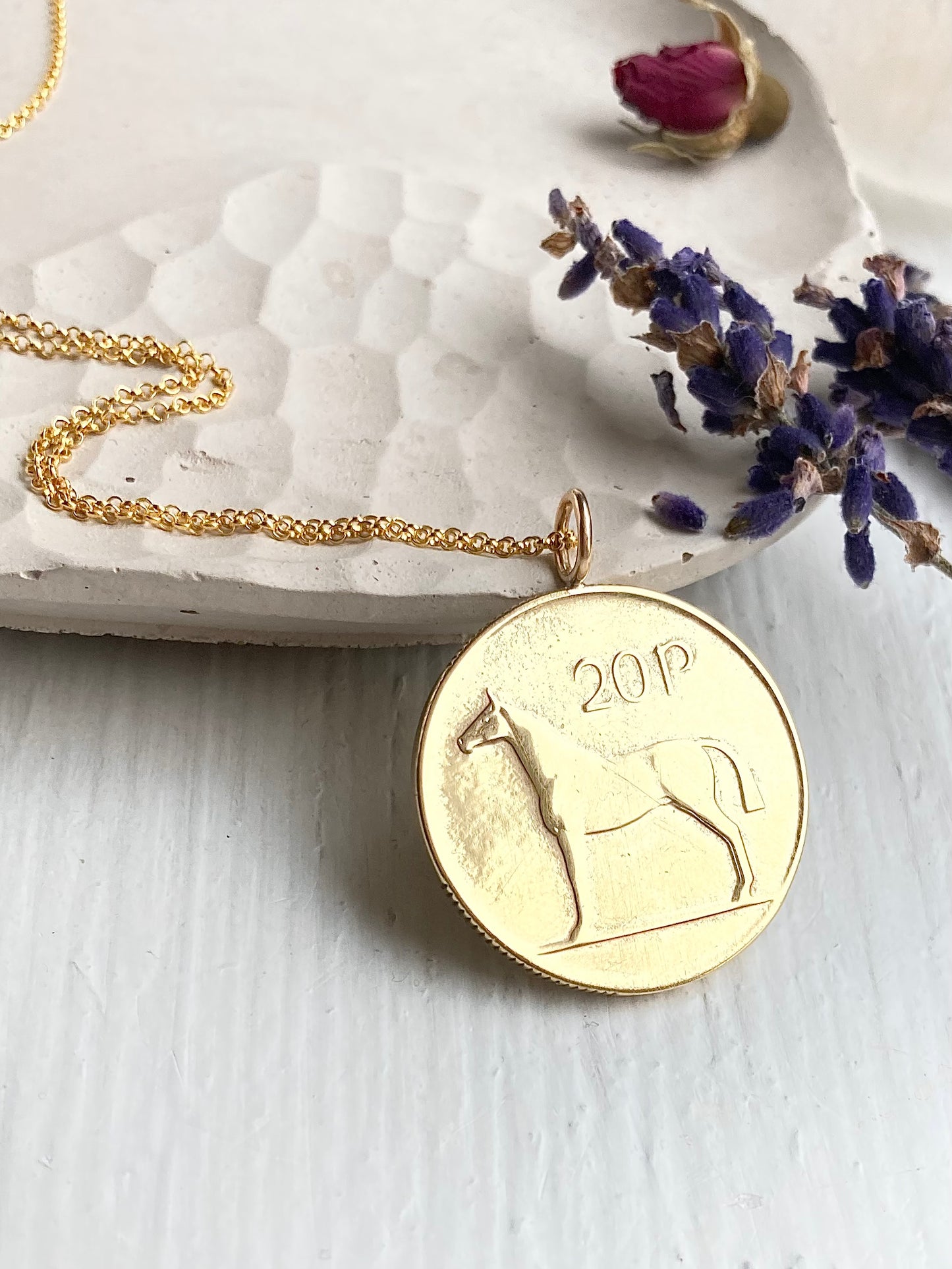 Irish Horse Coin Necklace