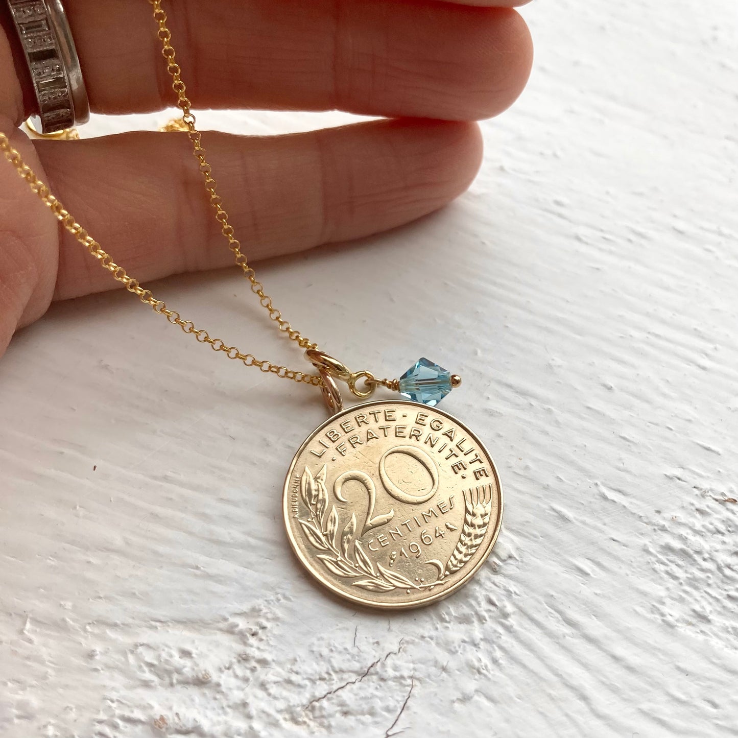 1964 - French Gold Coin Necklace