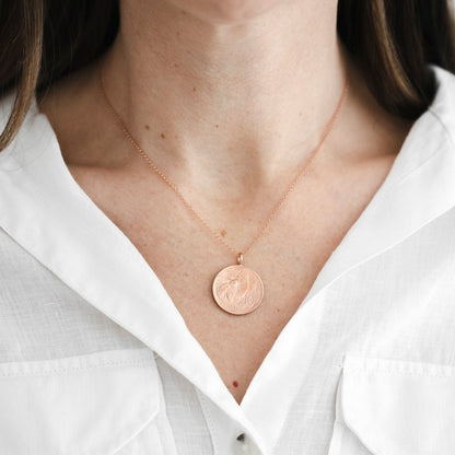 1924 Bee Coin - Rare Pendant Necklace