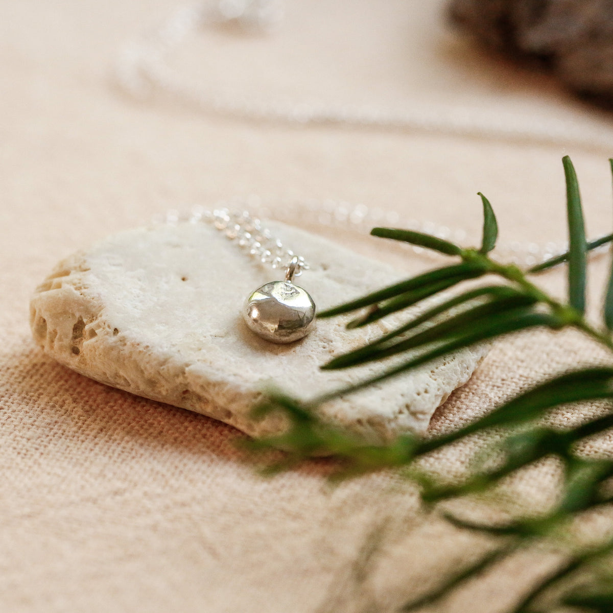 Infinity Silver Drop Necklace - Singature Chain