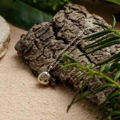 Infinity Silver Drop Necklace - Singature Chain