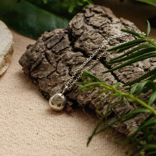 Infinity Silver Drop Necklace - Singature Chain