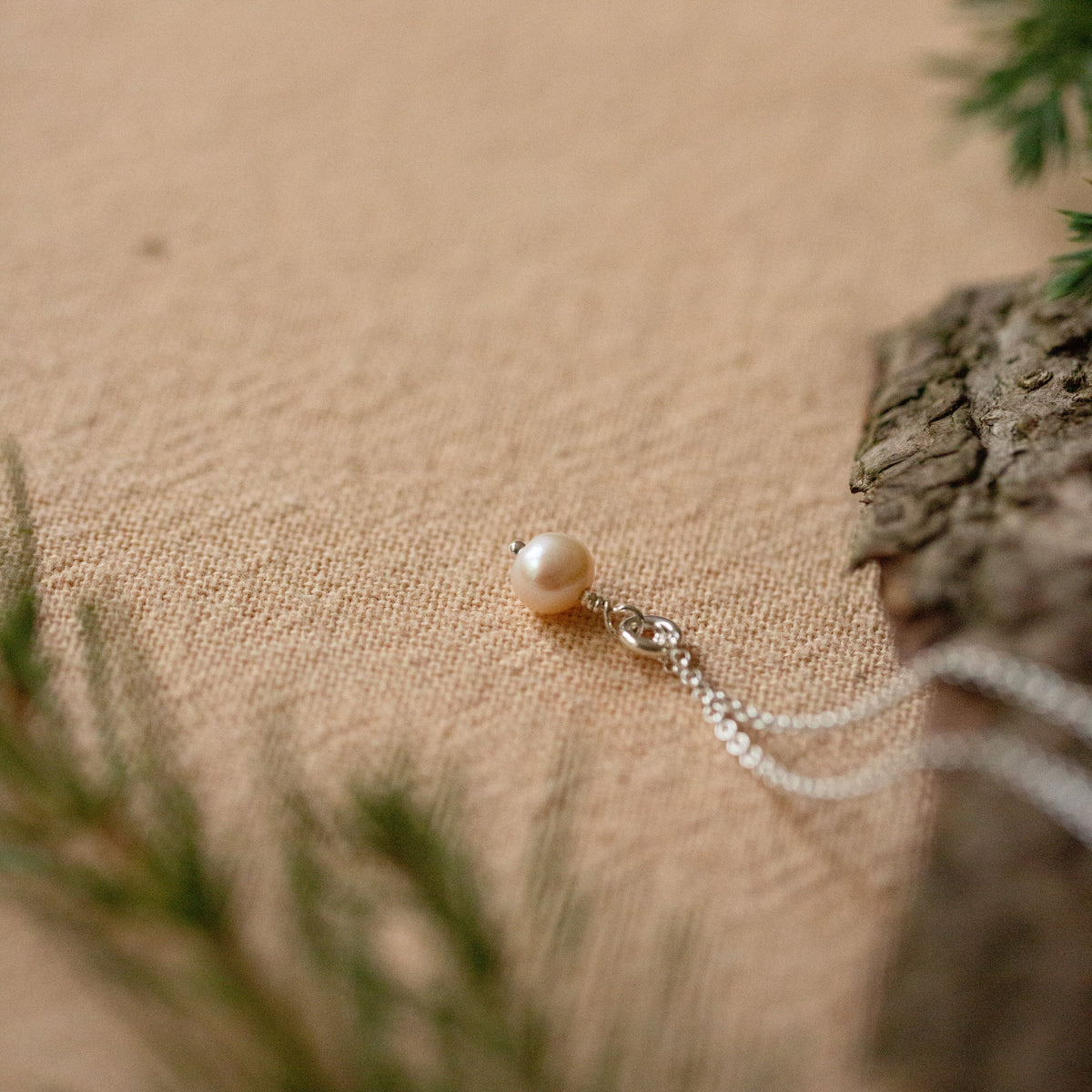 Infinity Pearl Necklace