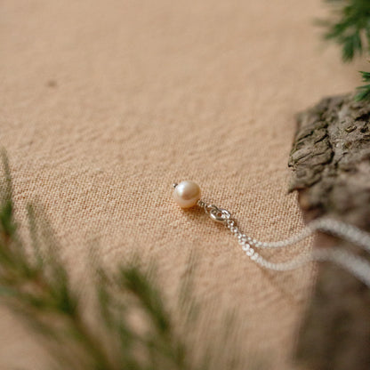 Infinity Pearl Necklace