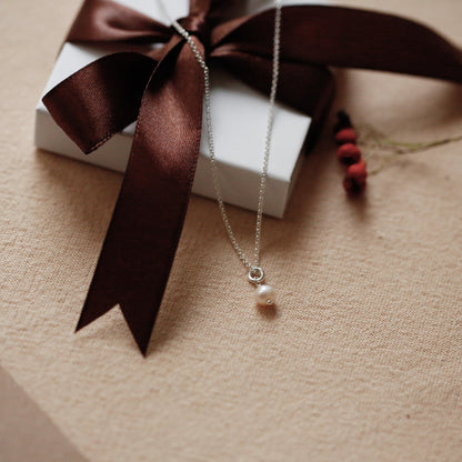 Infinity Pearl Necklace