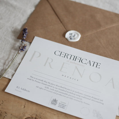 A certificate of authenticity can be purchased to accompany your gift and make it extra special.