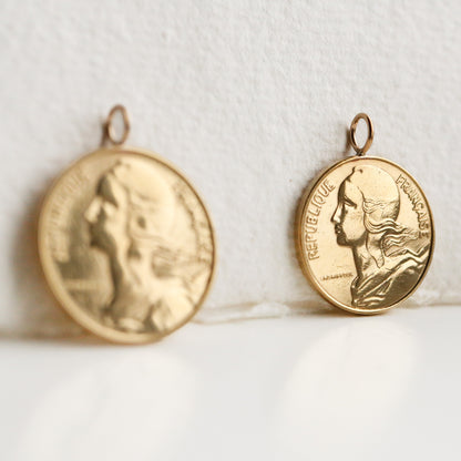 Marianne French Coin Necklace