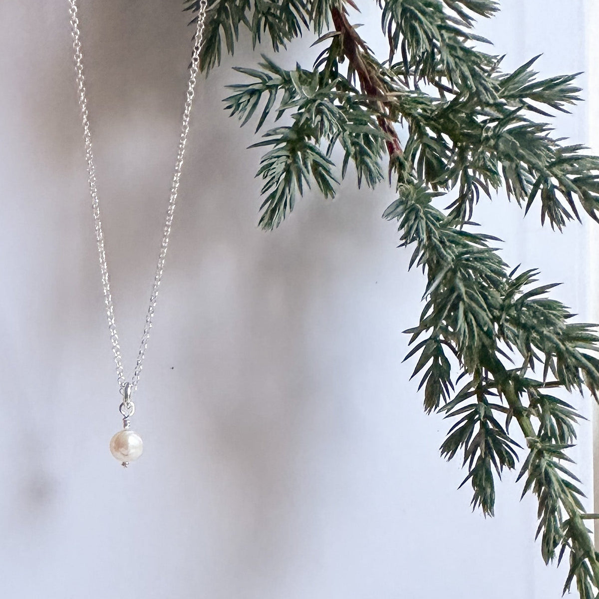Infinity Pearl Necklace