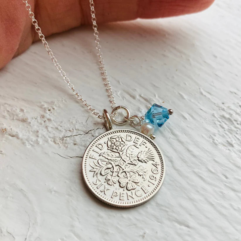 Prenoa 1964 necklace, aquamarine birthstone
