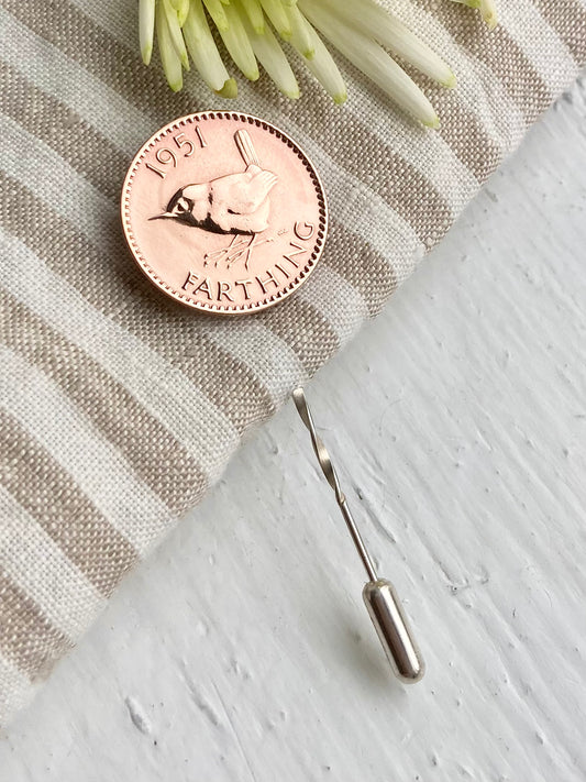 1950's Farthing Lapel Pin