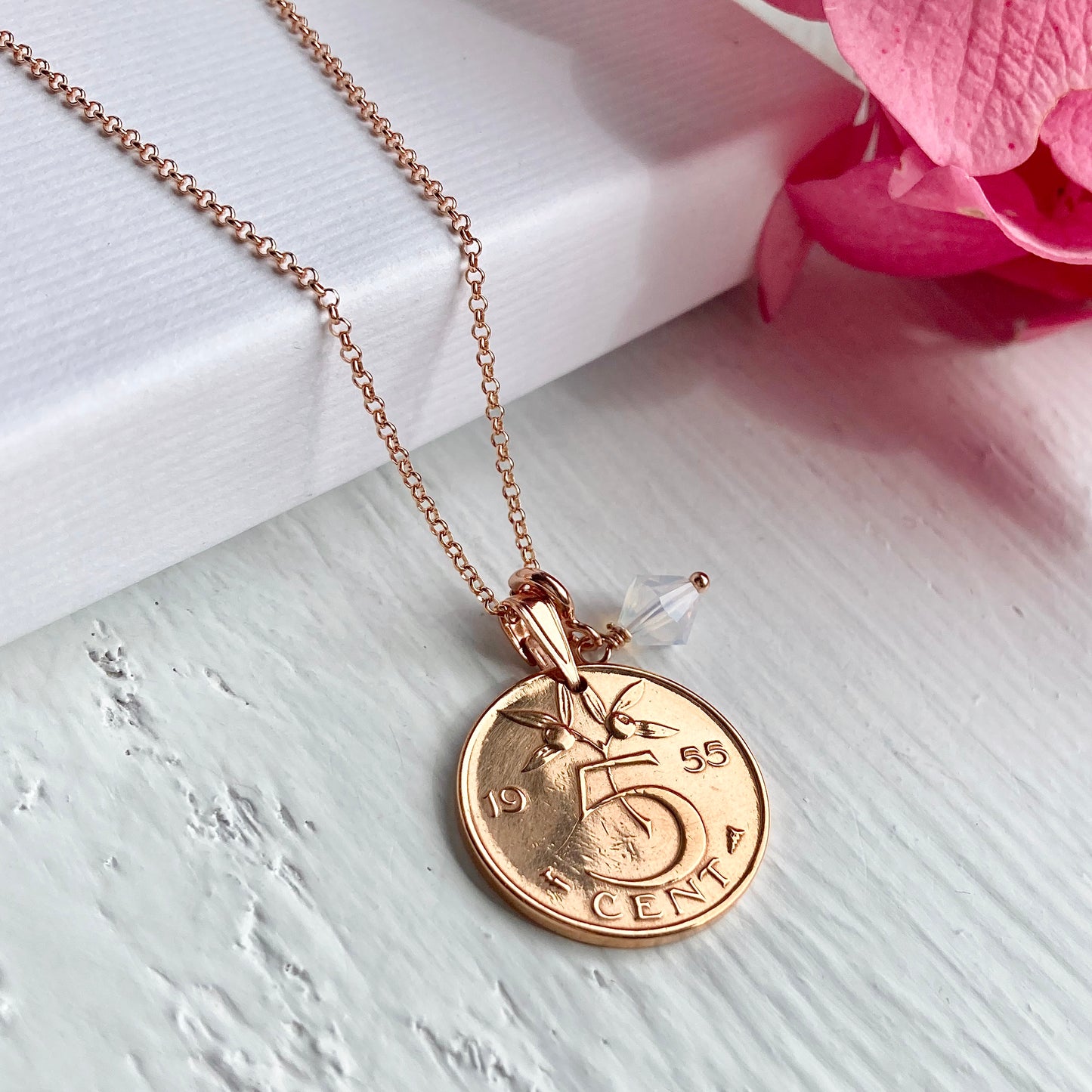 1955 Netherlands Coin Necklace