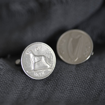 Harp and Hounds Cufflinks - Sterling Silver