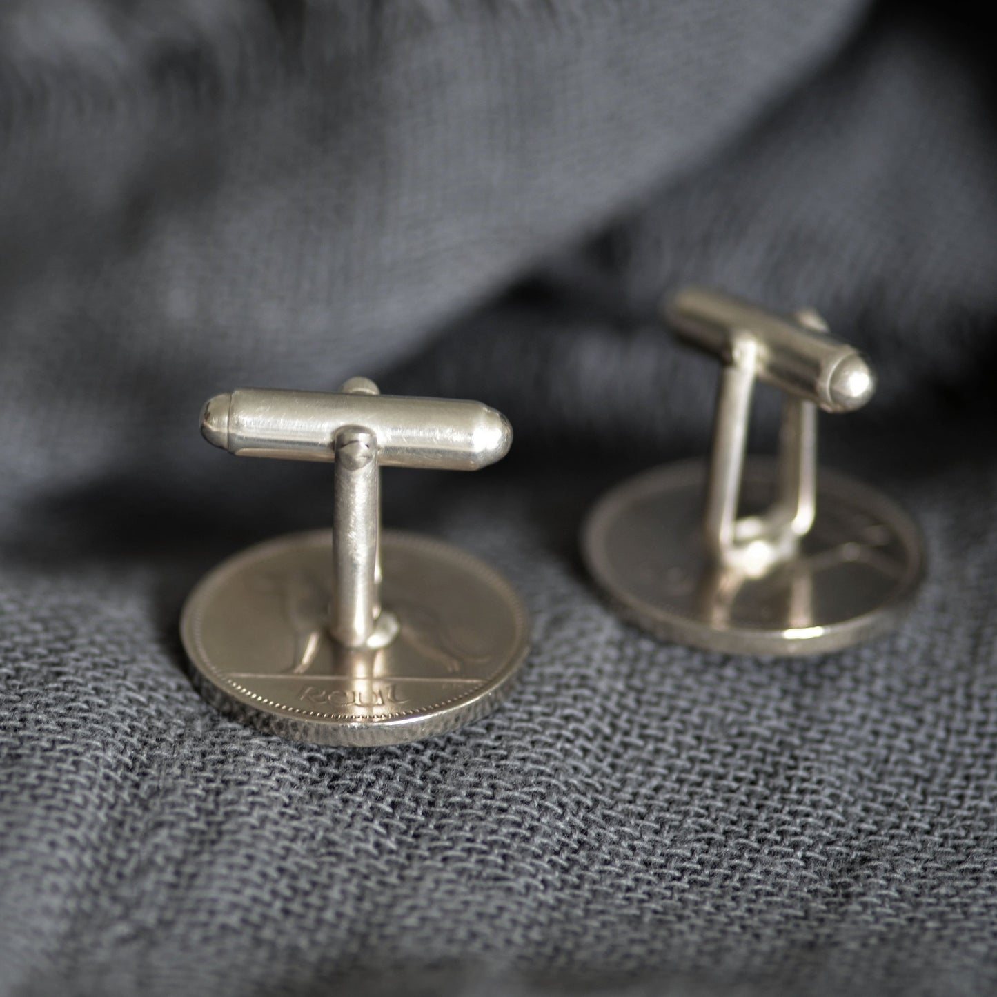 Harp and Hounds Cufflinks - Sterling Silver