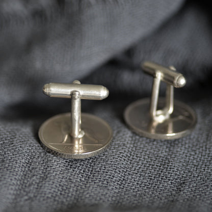 Harp and Hounds Cufflinks - Sterling Silver