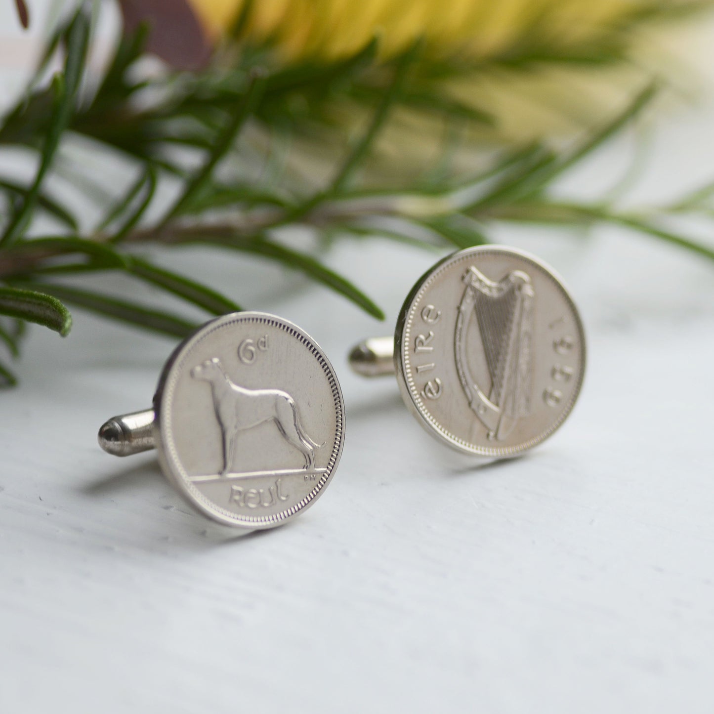 Harp and Hounds Cufflinks - Sterling Silver