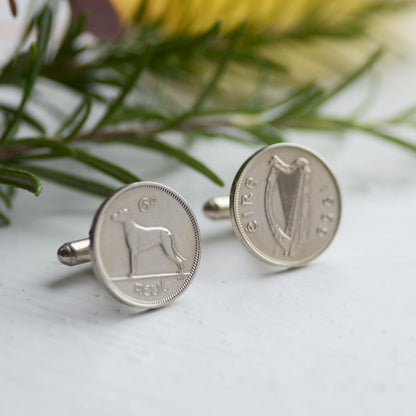 Harp and Hounds Cufflinks - Sterling Silver