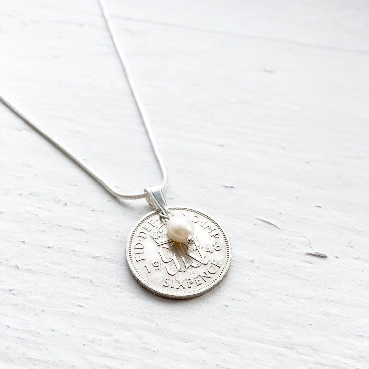 1940-1948 Sixpence Necklace - Purity
