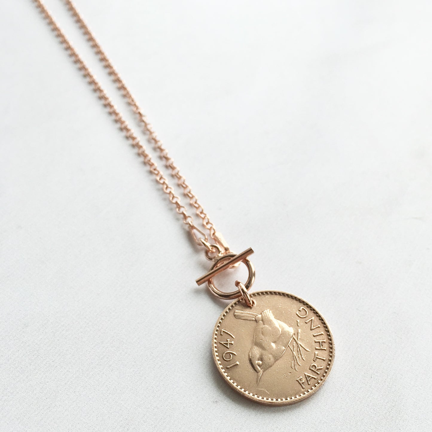 Wren Toggle Necklace - Rose Gold Necklace