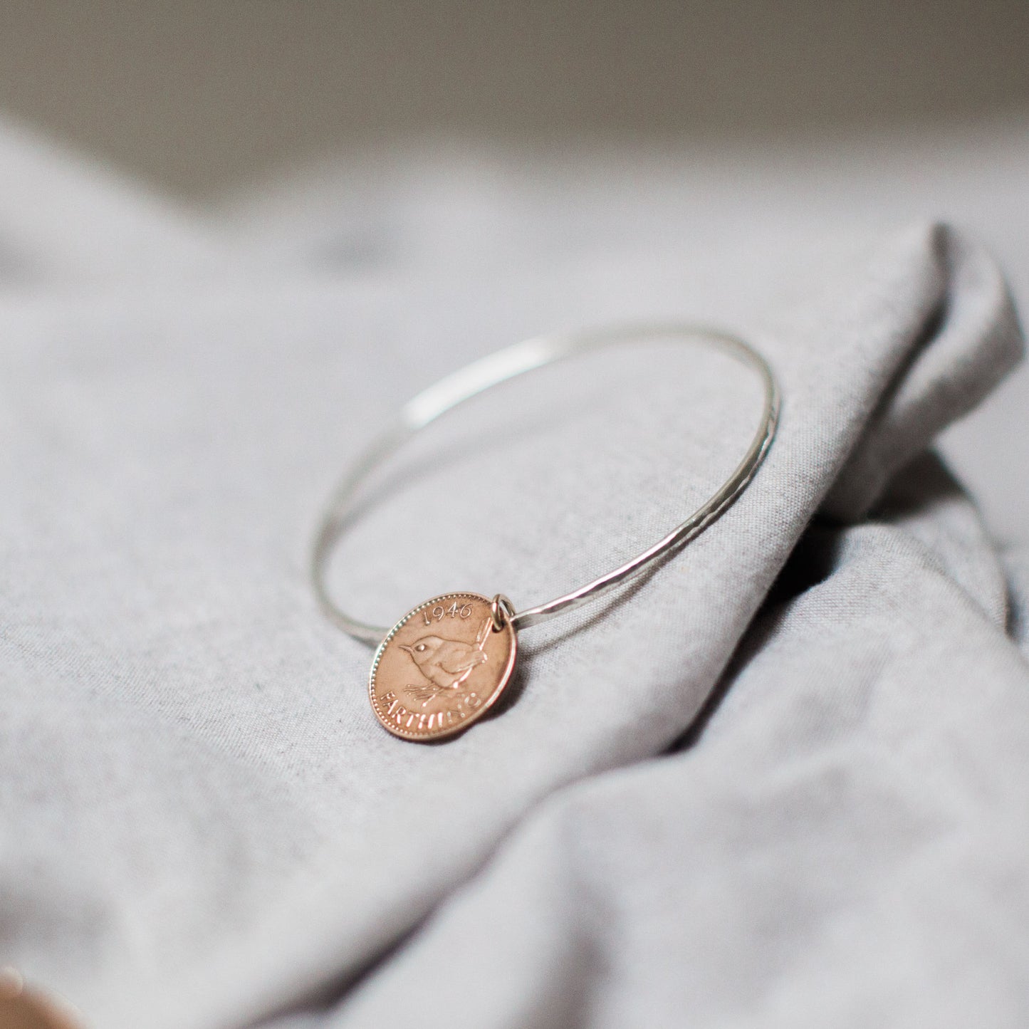 Jenny Wren Infinity Bangle - Sterling Silver Bracelet