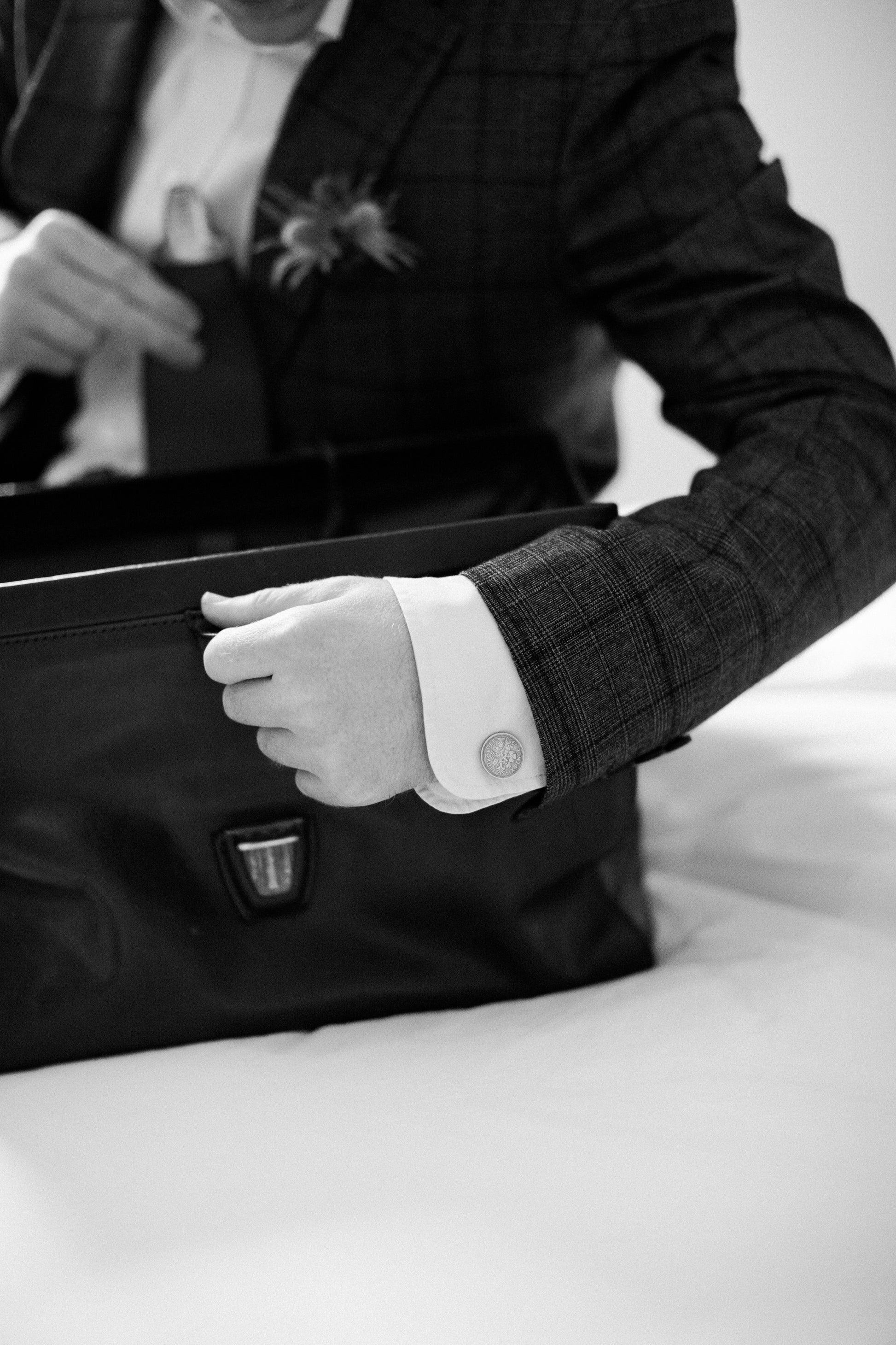 Sixpence cufflinks make excellent smart or occasion wear