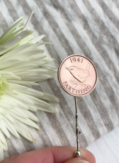 Farthing 1940's Lapel Pin