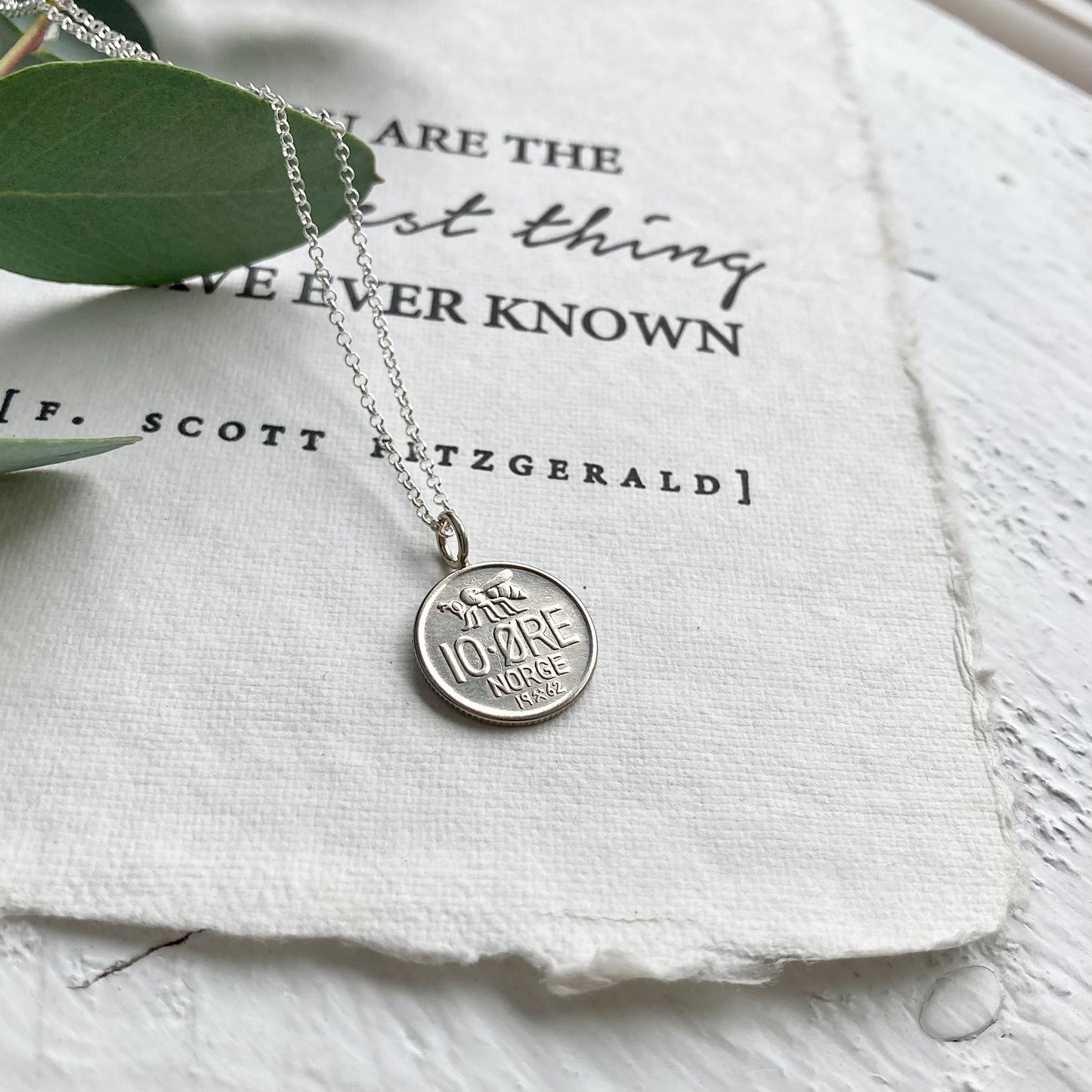 Norwegian Bee Coin Necklace