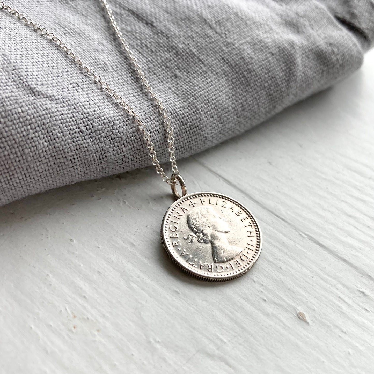 60th Sixpence -1963 Fixed Pendant