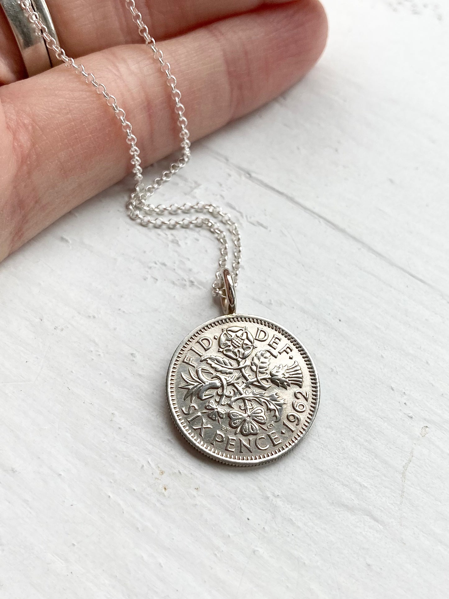 60th Sixpence -1963 Fixed Pendant