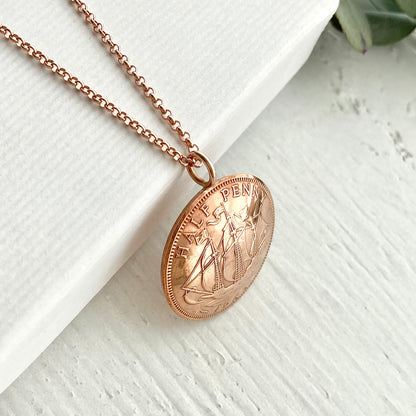 Bronze Coin Domed Pendant