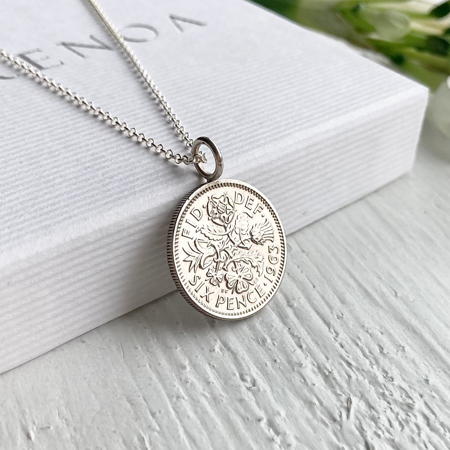 60th Sixpence -1963 Fixed Pendant