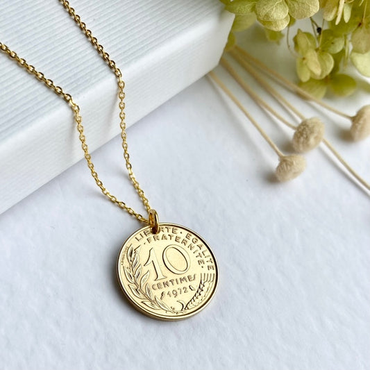 French Coin Necklace - 10c